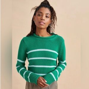 La ligne mini marina sweater in Kelly green